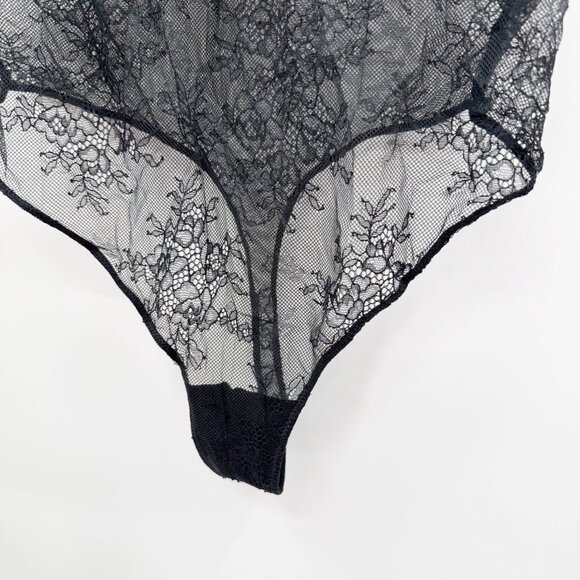 NEW Auden Lace Sleeveless Lingerie Bodysuit - Black - Size XL - Picture 6 of 12